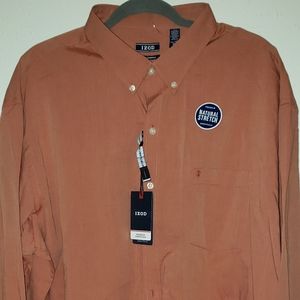 Men's IZOD button up shirt sz XXL NWT